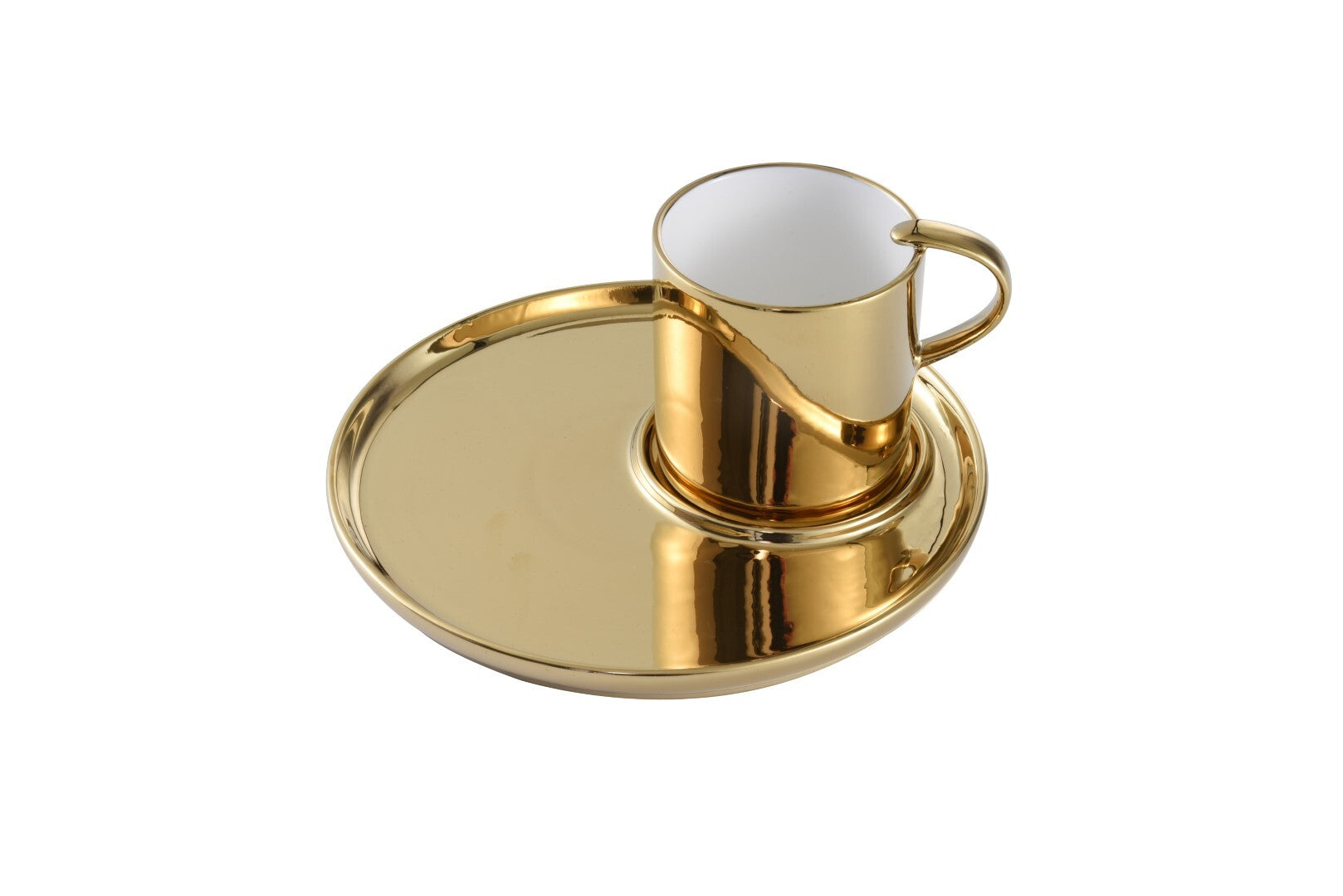 Gold Cappuccino Cup & Plate