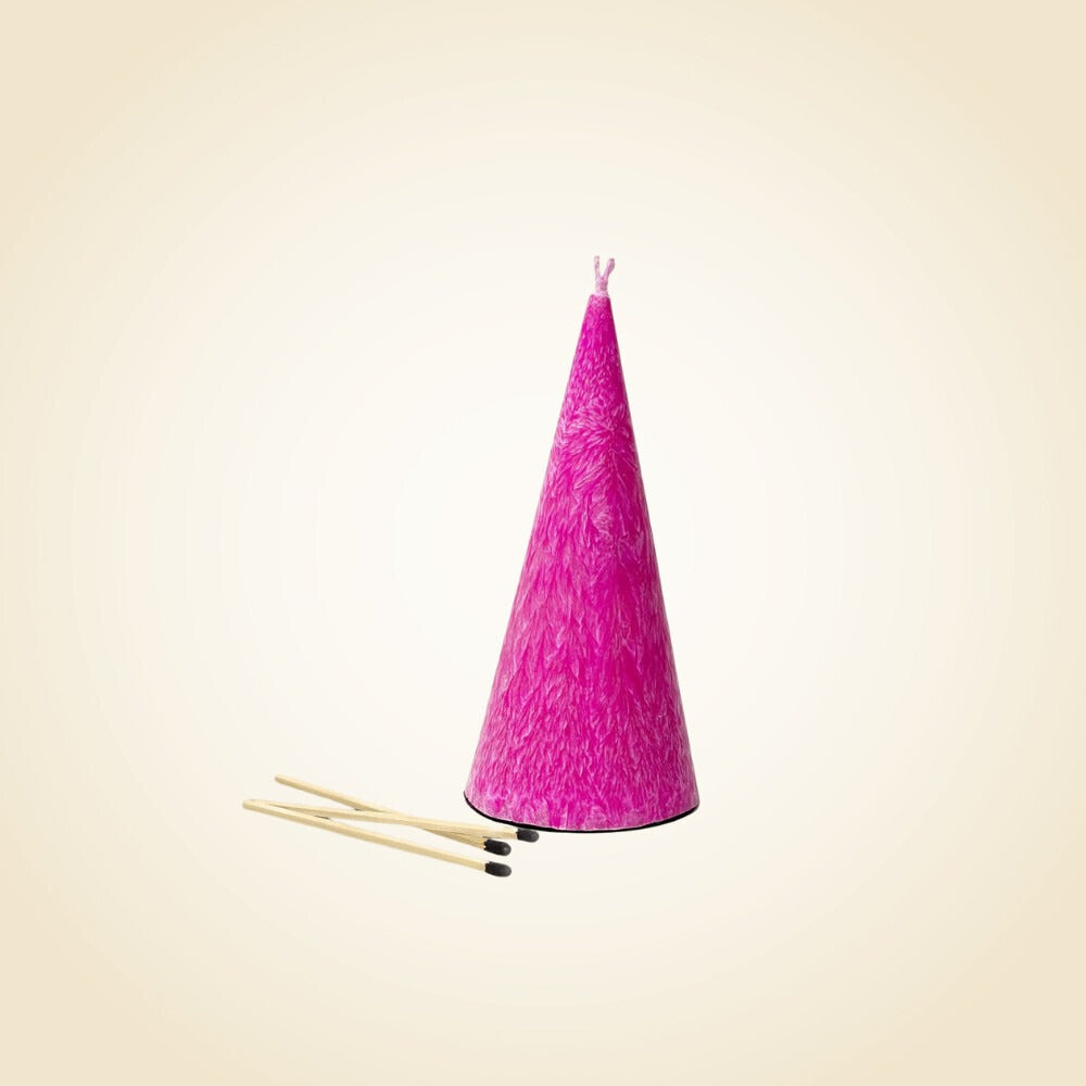 Pink Cone Havdala Candle