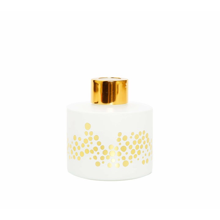 White with Gold Pebble Design Reed Diffuser