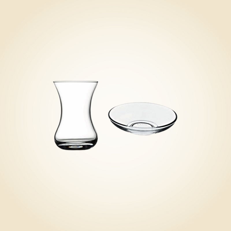 Lav clear glass seder cups s/6
