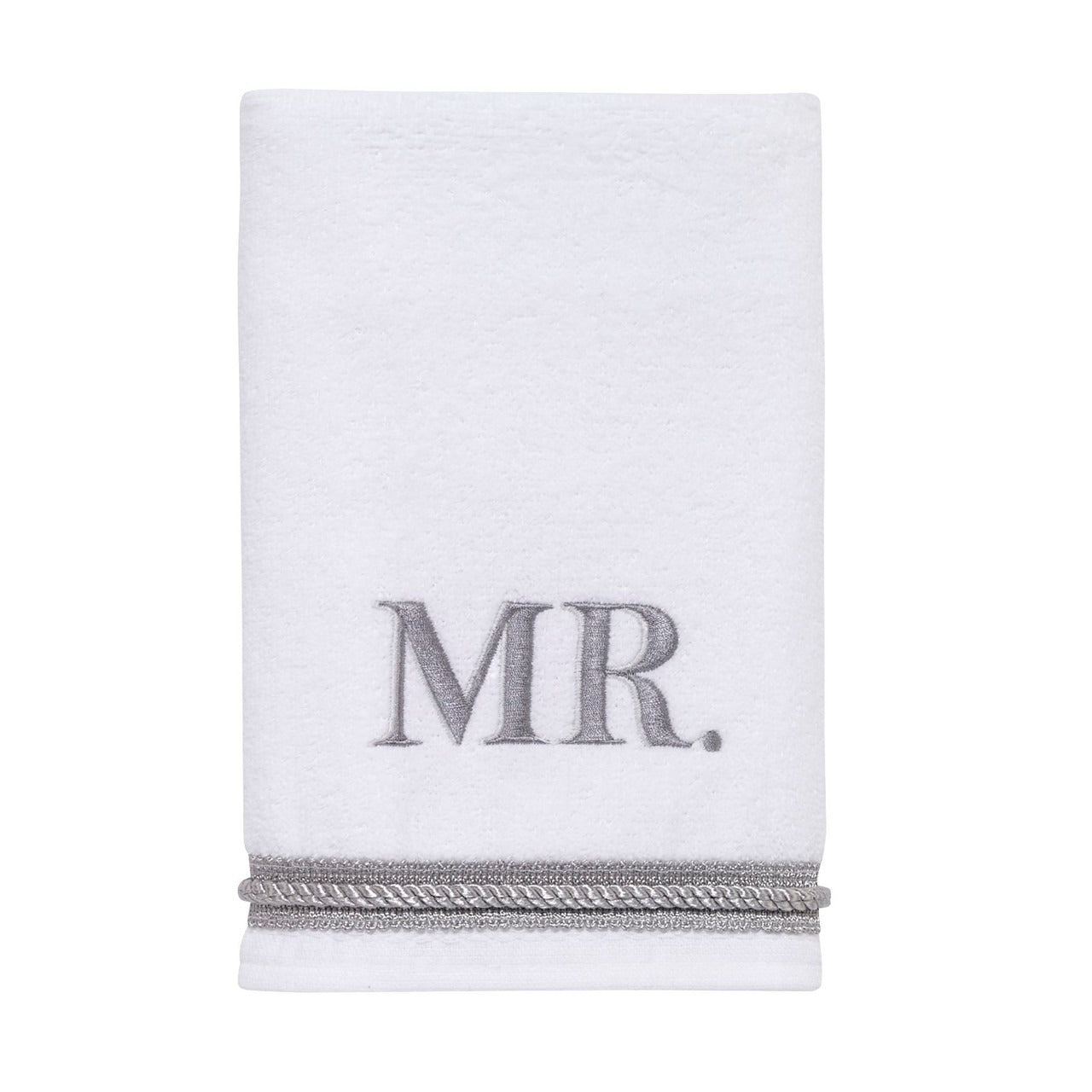 Mr. White & Silver Hand Towel