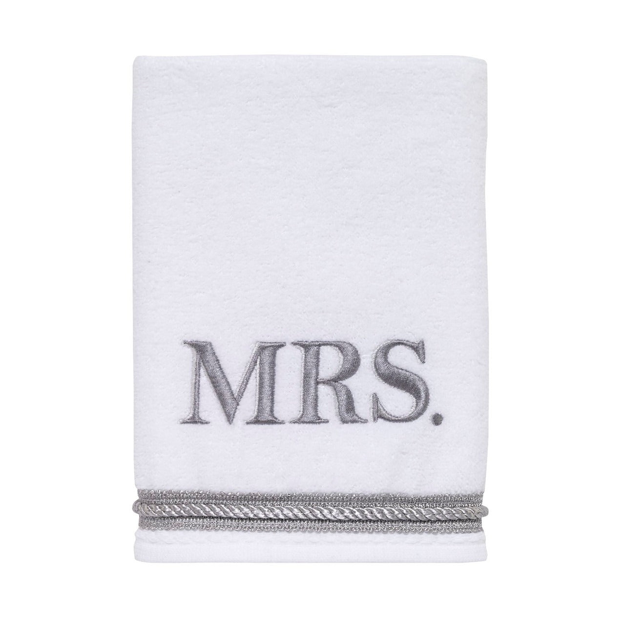Mrs. White & Silver Hand Towel