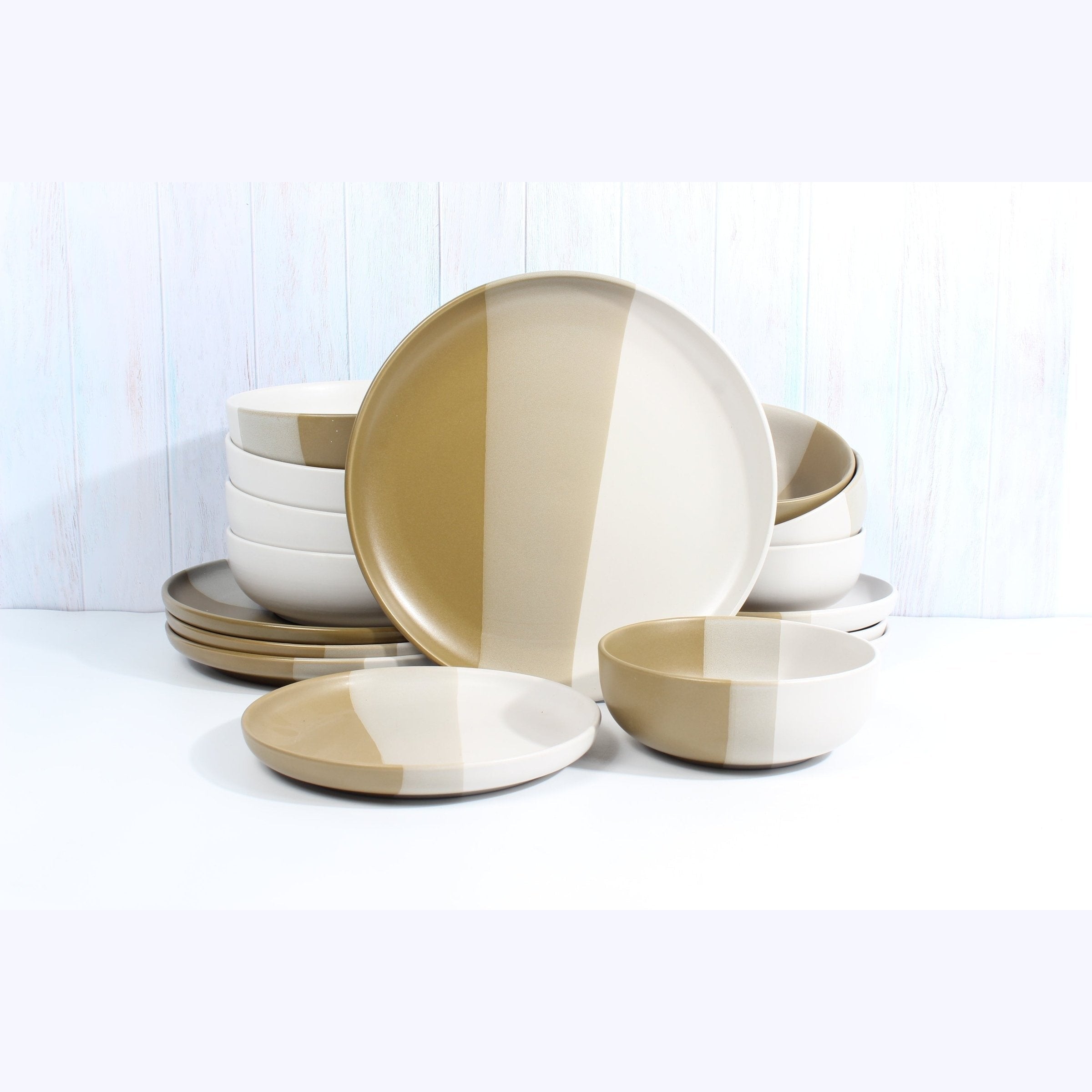 Piermont Natural 16 Piece Dinnerware Set