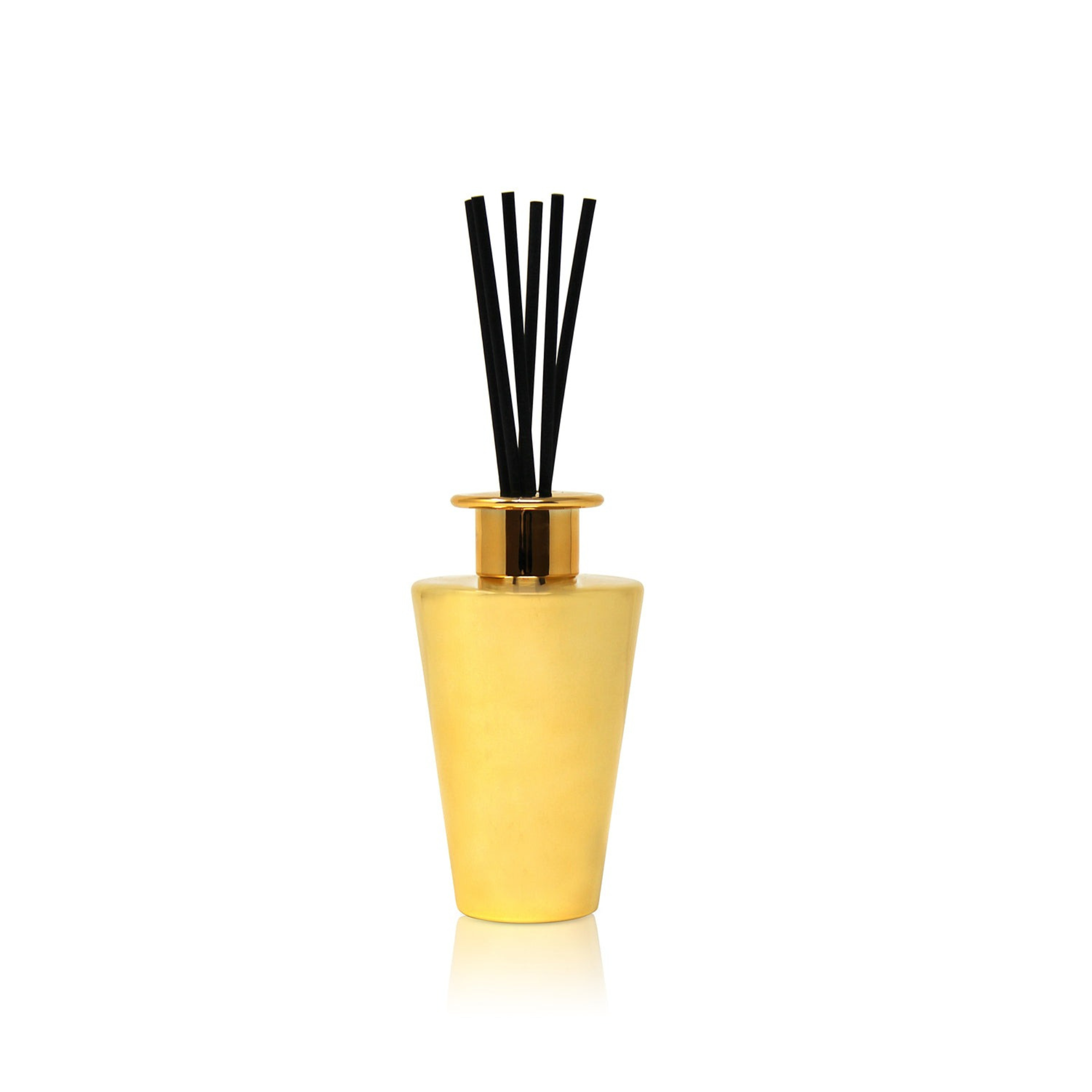 Polished Gold Reed Diffuser, "Zen Tea" Scent