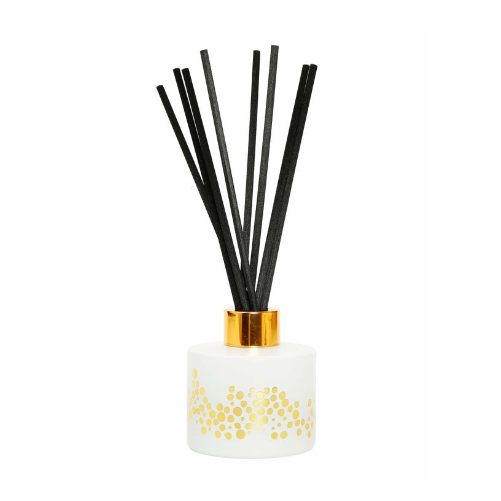 White with Gold Pebble Design Reed Diffuser