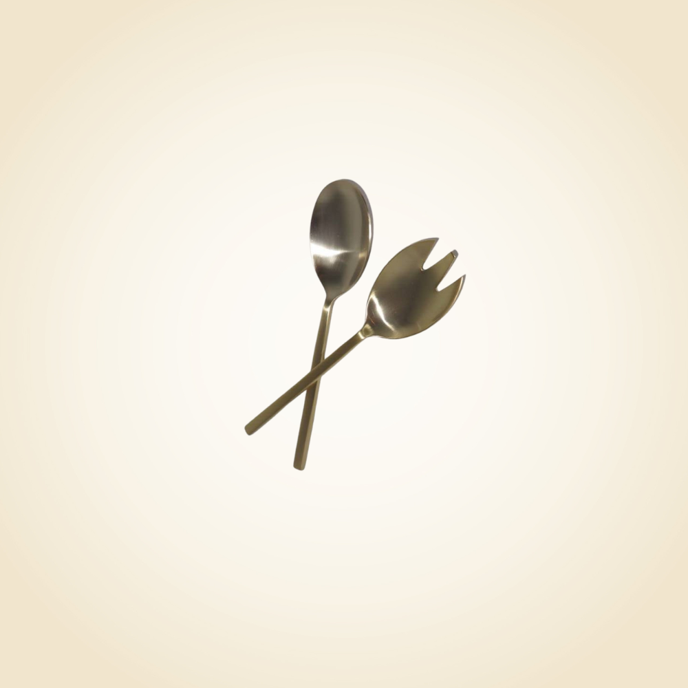 Kyoto Matte Gold Serving Spoons