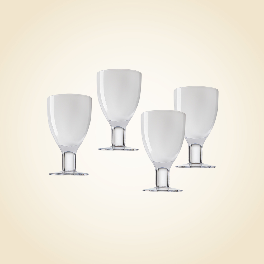 Galley White Goblets S/2