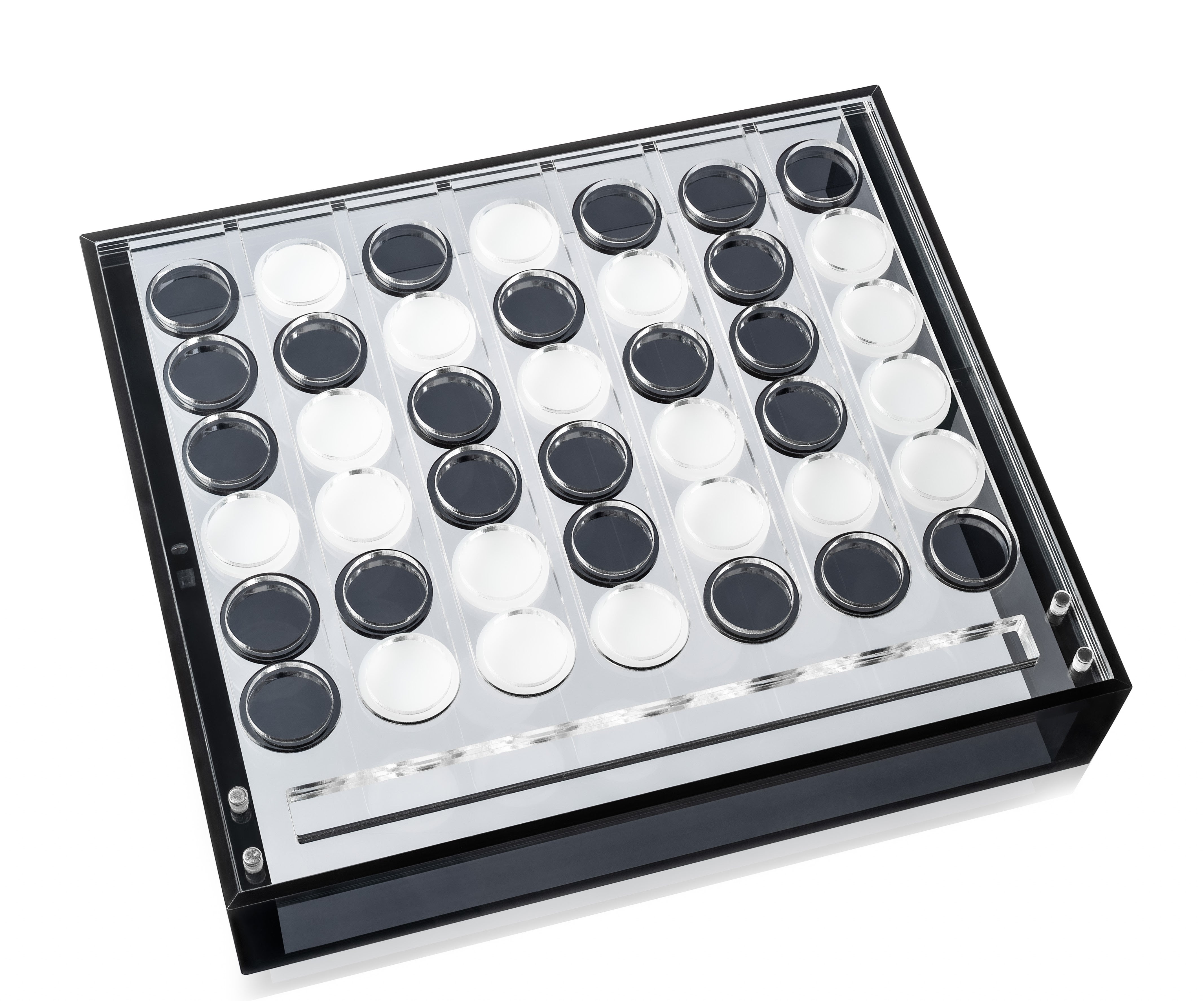 Lucite Connect 4 White/Grey